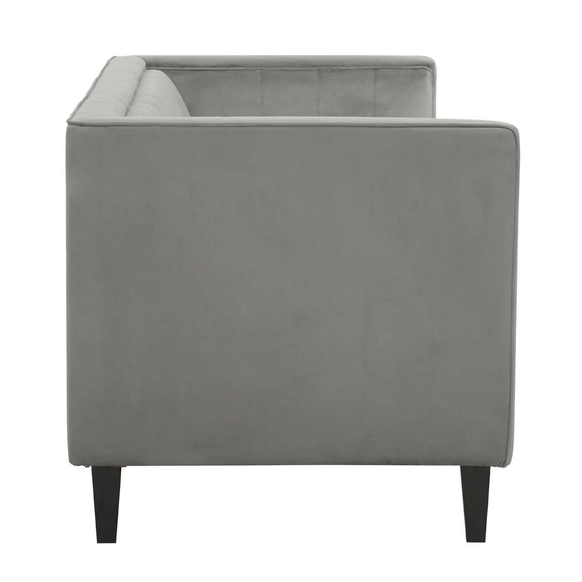 Helia Grey Velvet Sofa.