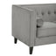Helia Grey Velvet Sofa.