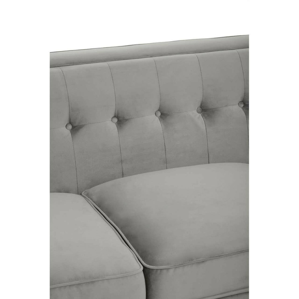 Helia Grey Velvet Sofa.