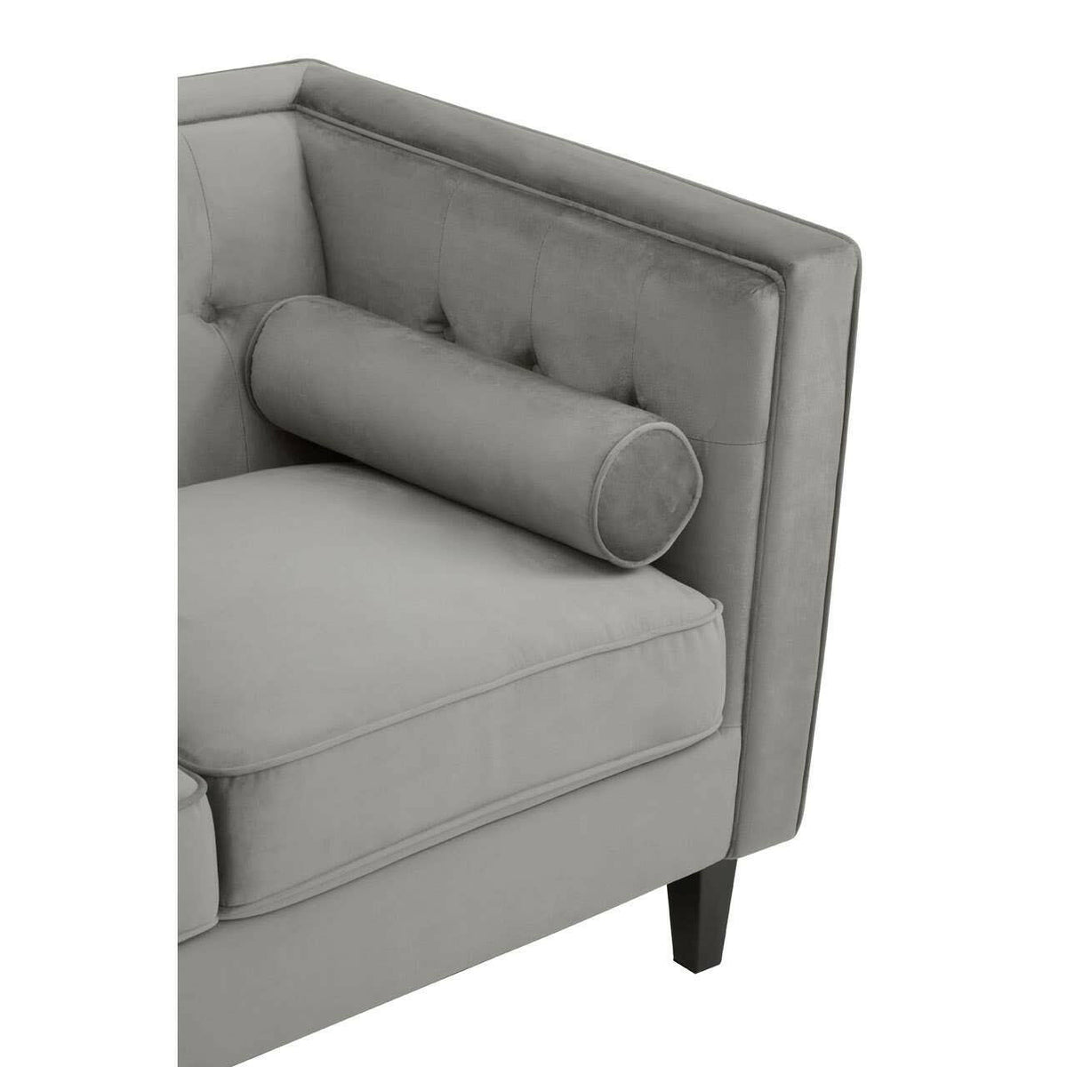 Helia Grey Velvet Sofa.