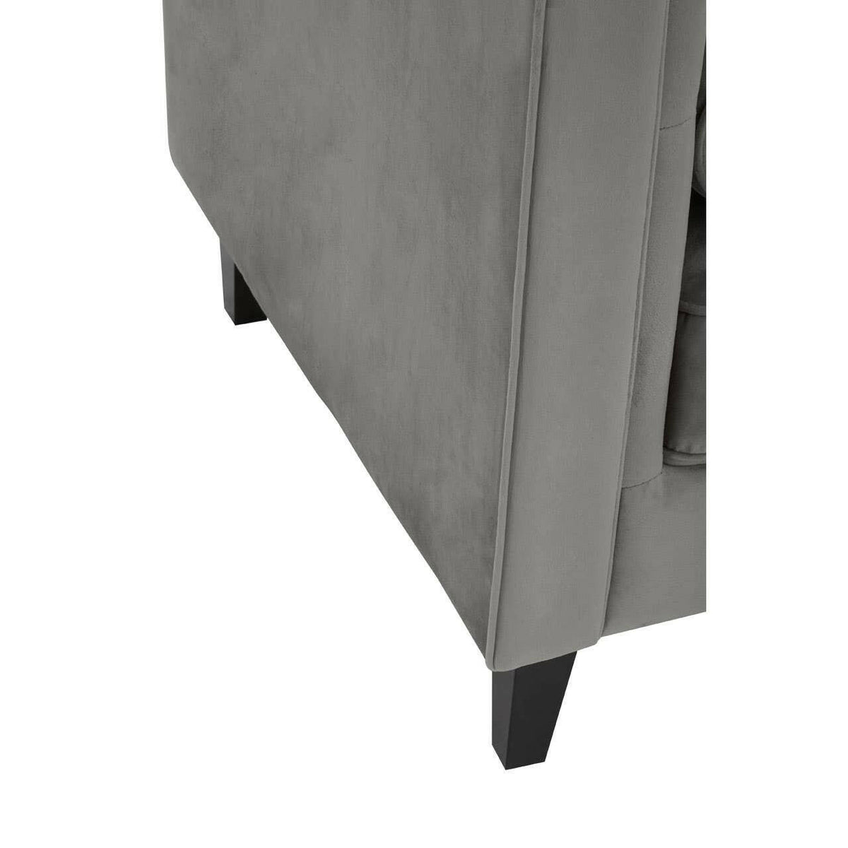 Helia Grey Velvet Sofa.