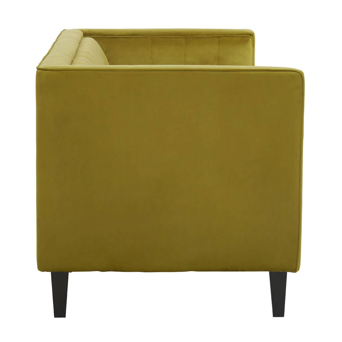 Helia Olive Velvet Sofa.