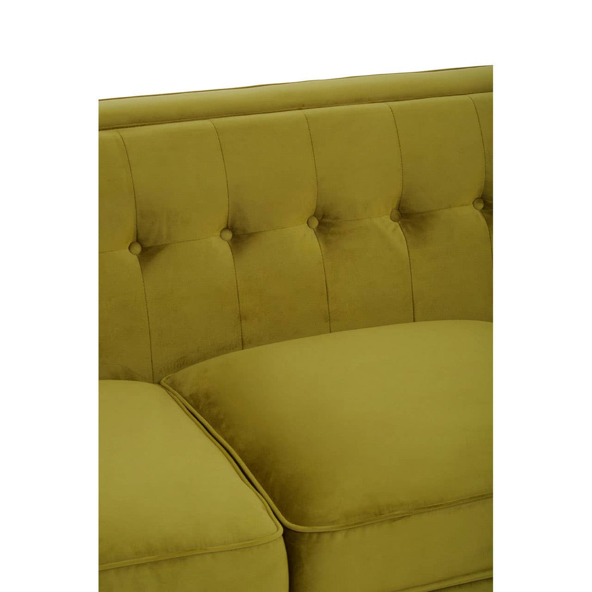 Helia Olive Velvet Sofa.