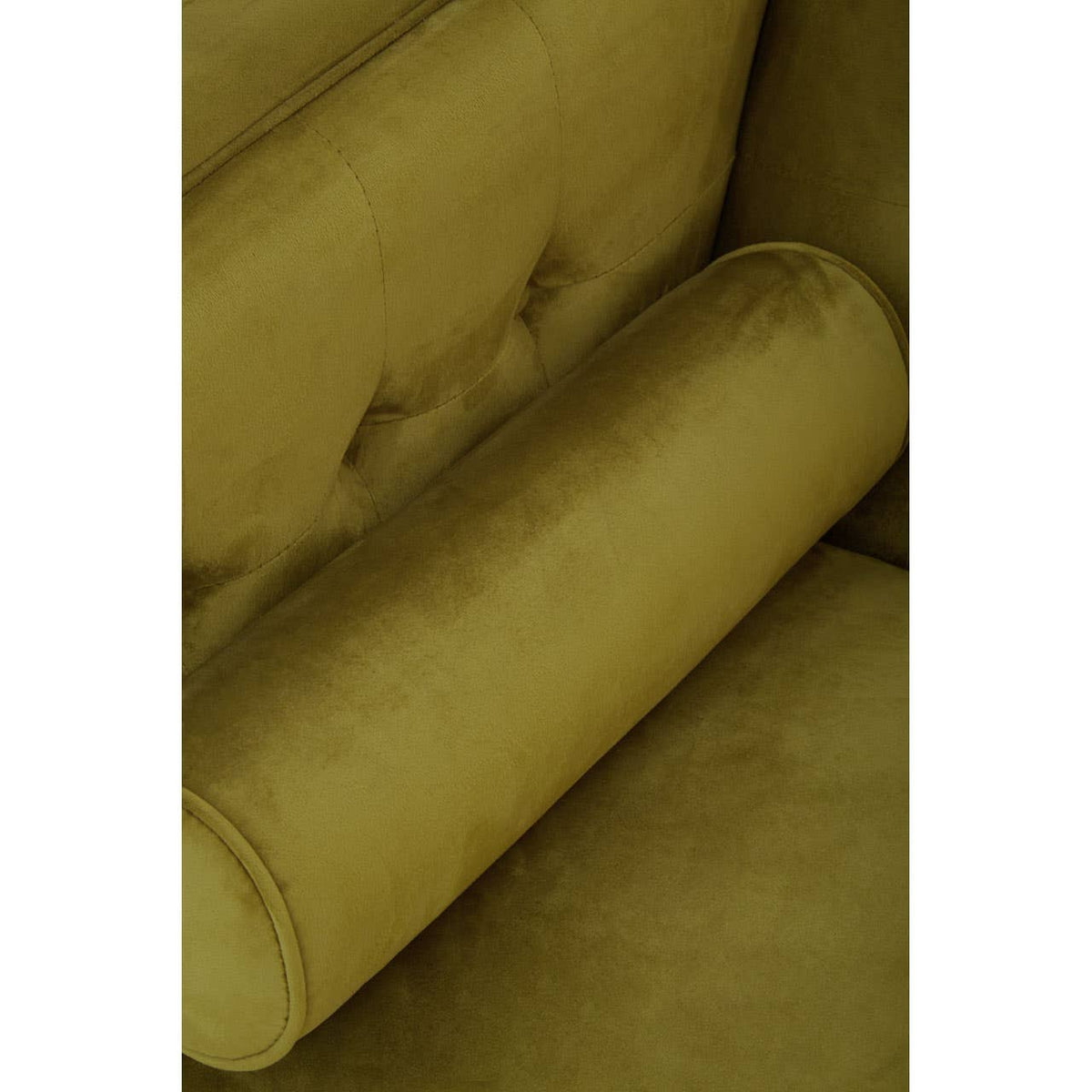 Helia Olive Velvet Sofa.