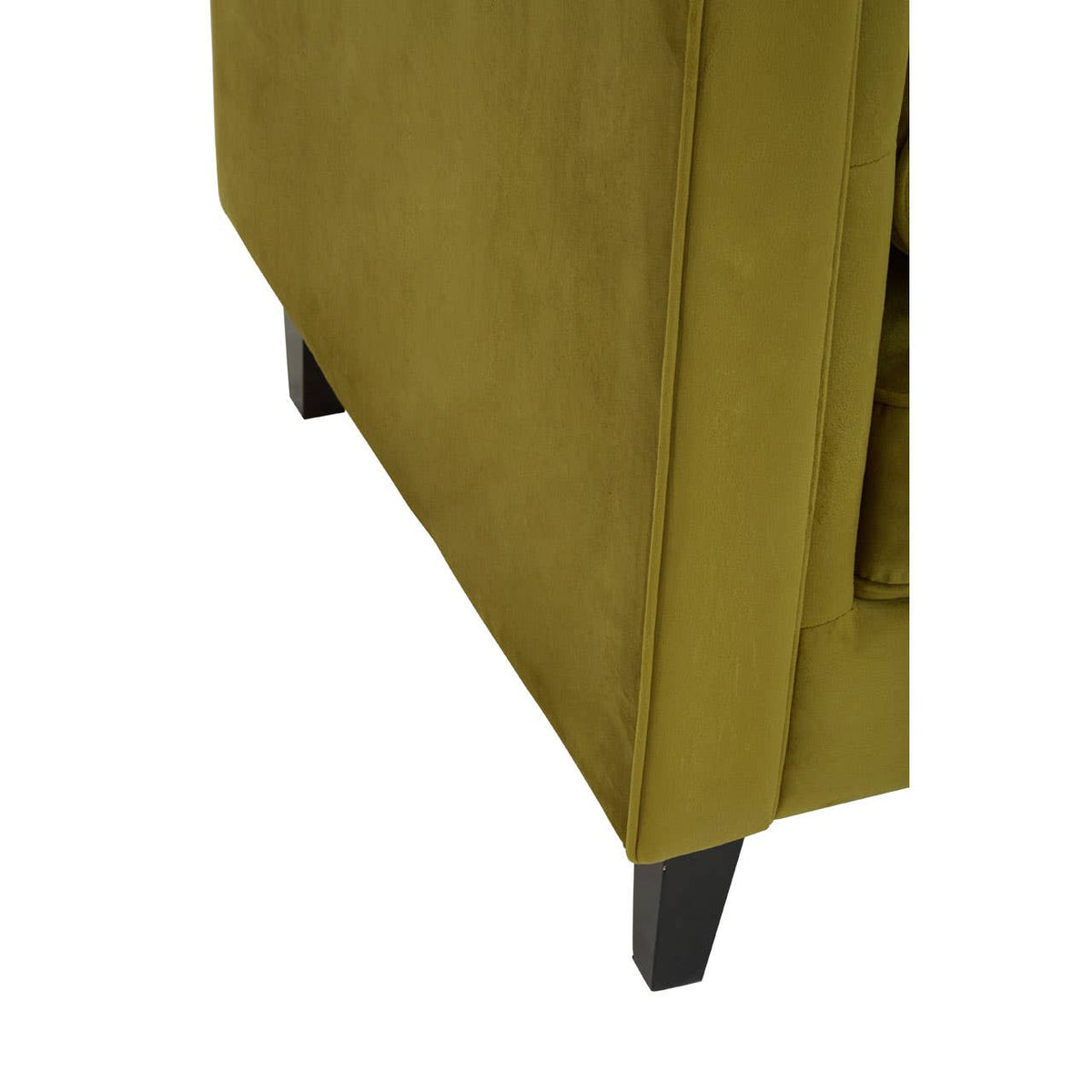 Helia Olive Velvet Sofa.