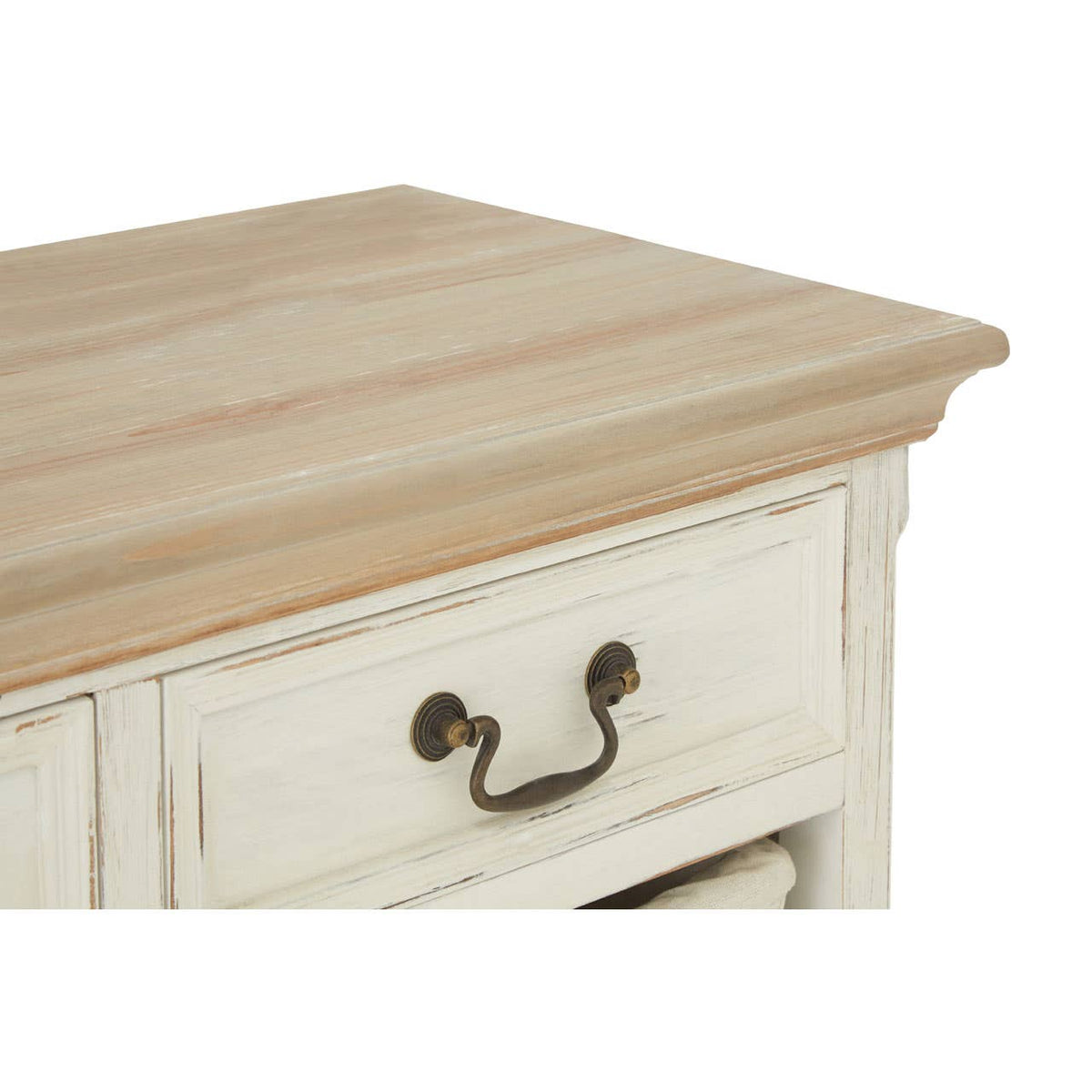 Hendra Cabinet With 6 Willow Baskets.