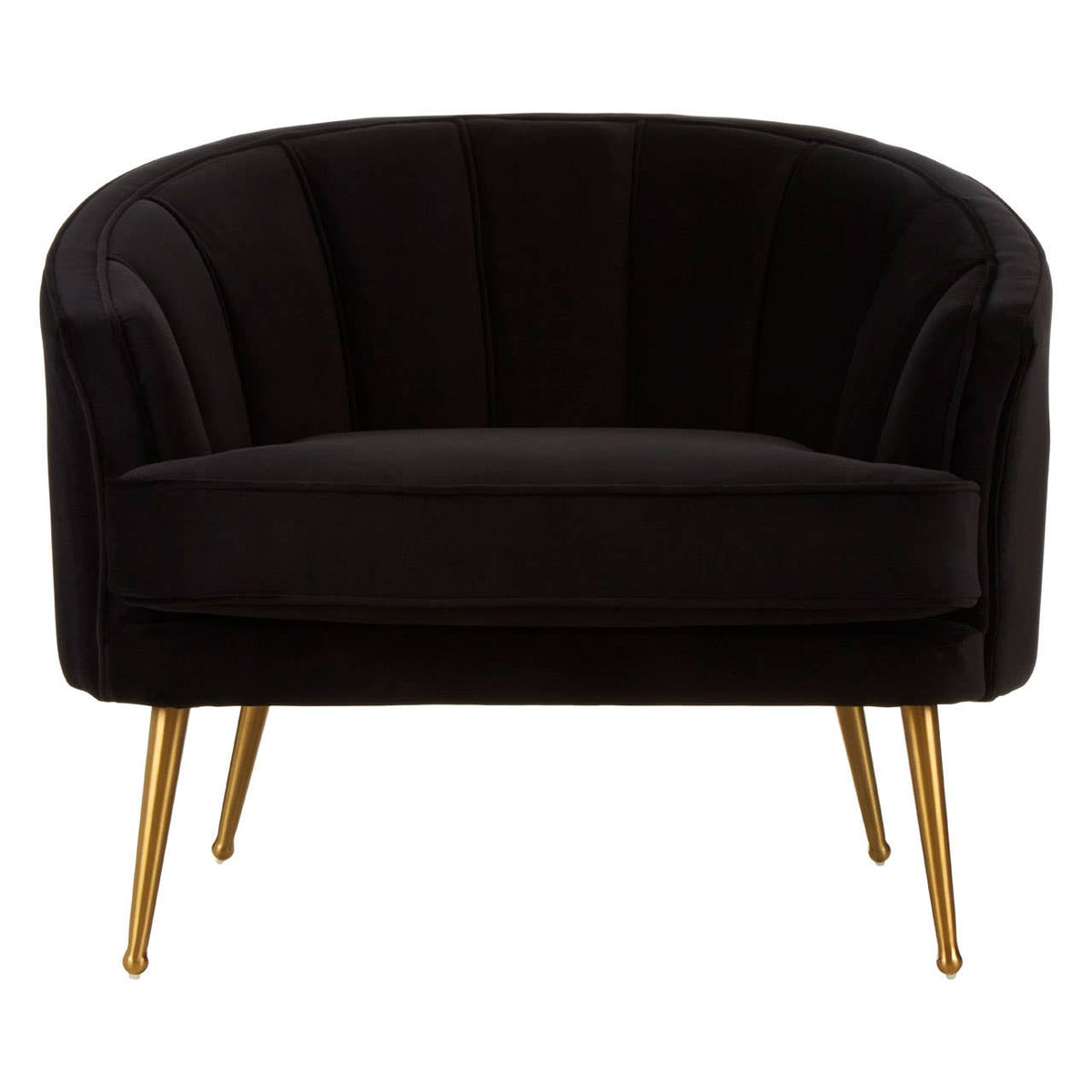 Hendricks Black Velvet Chair.
