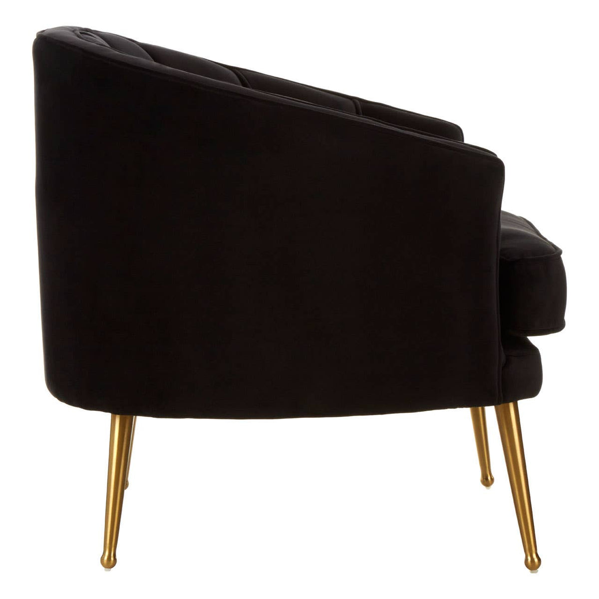 Hendricks Black Velvet Chair.