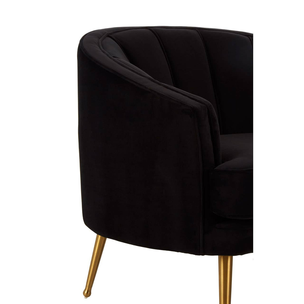 Hendricks Black Velvet Chair.