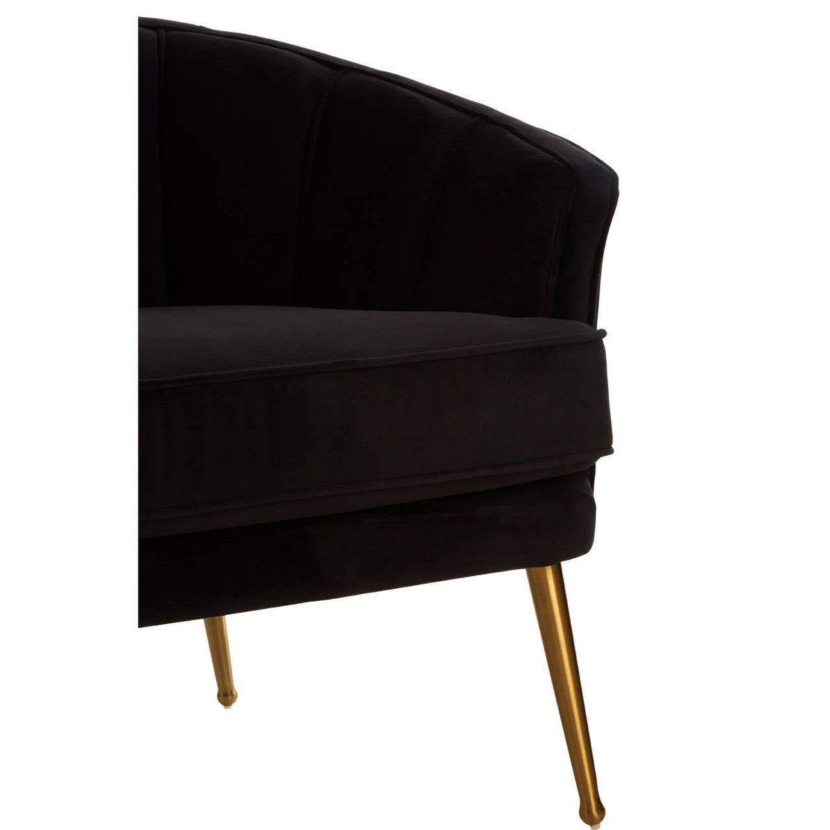 Hendricks Black Velvet Chair.