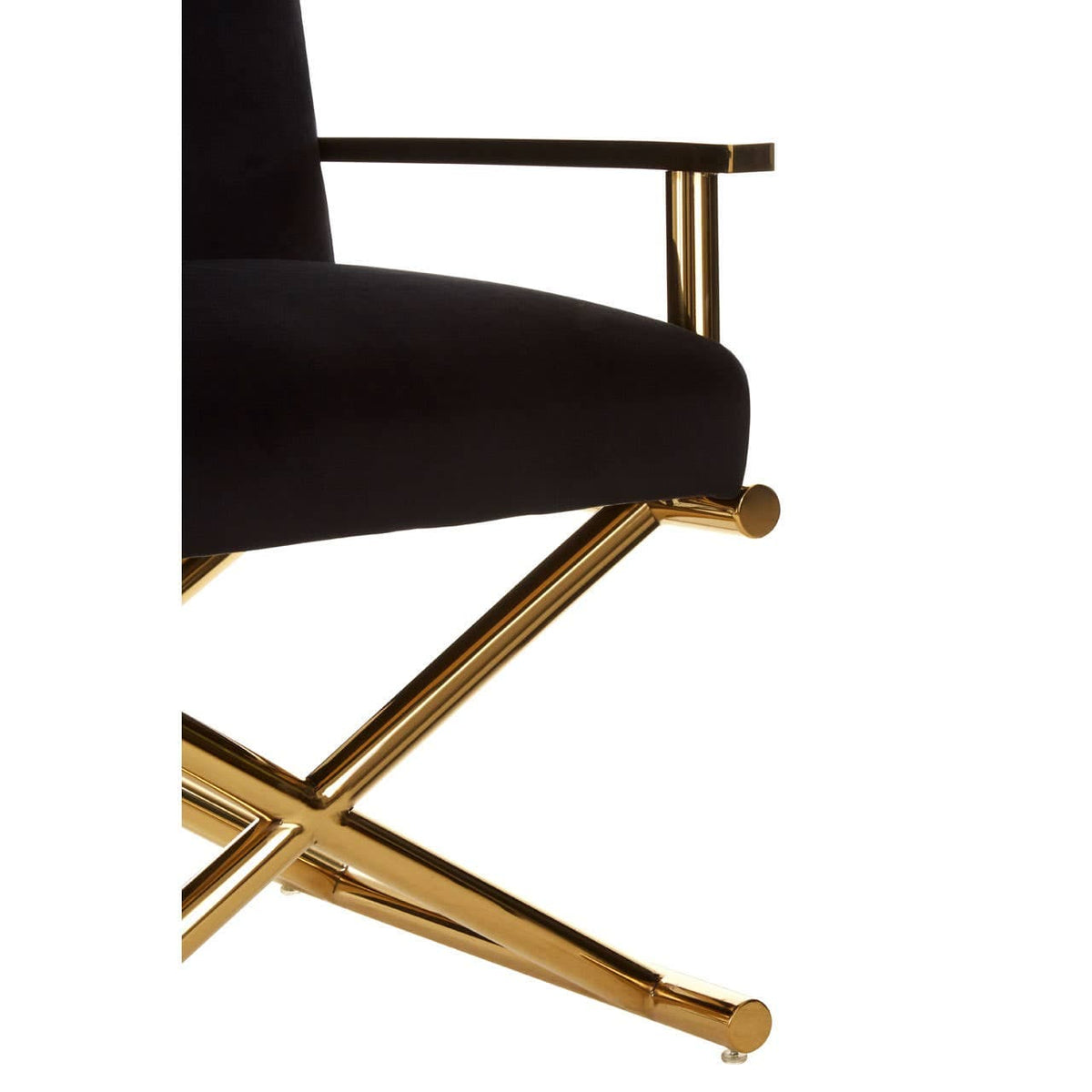 Hendricks Black Velvet Chair.