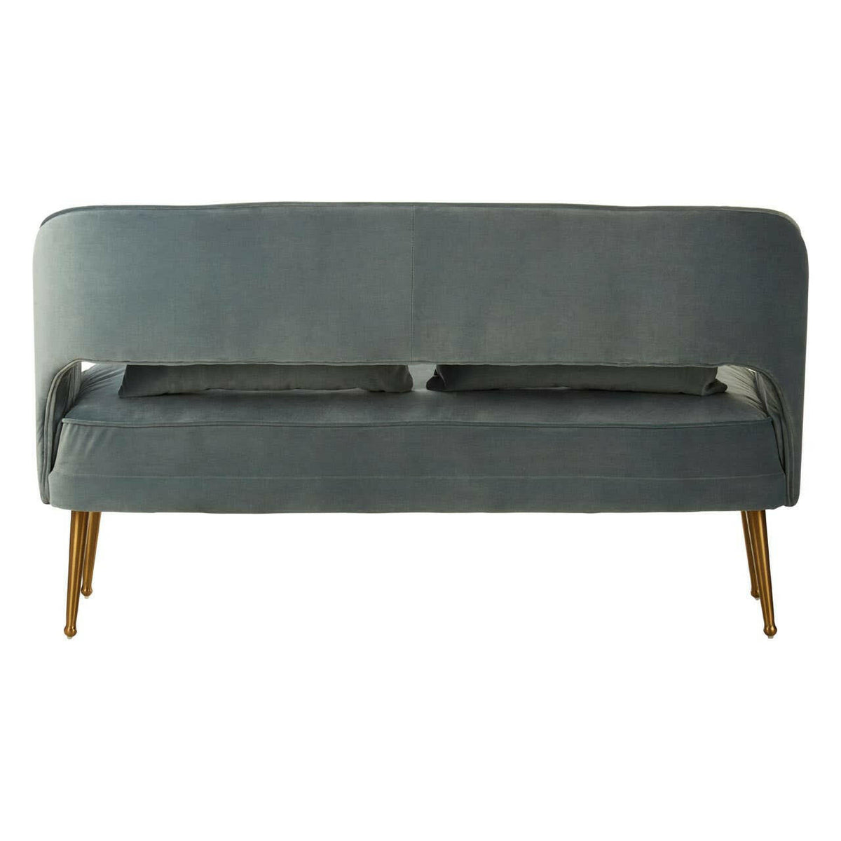 Hendricks Blue Velvet Sofa.