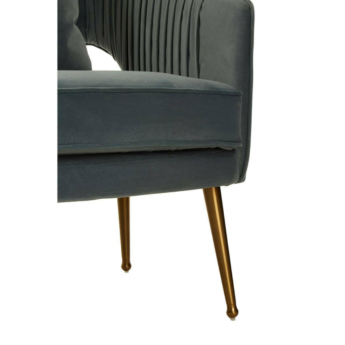 Hendricks Blue Velvet Sofa.