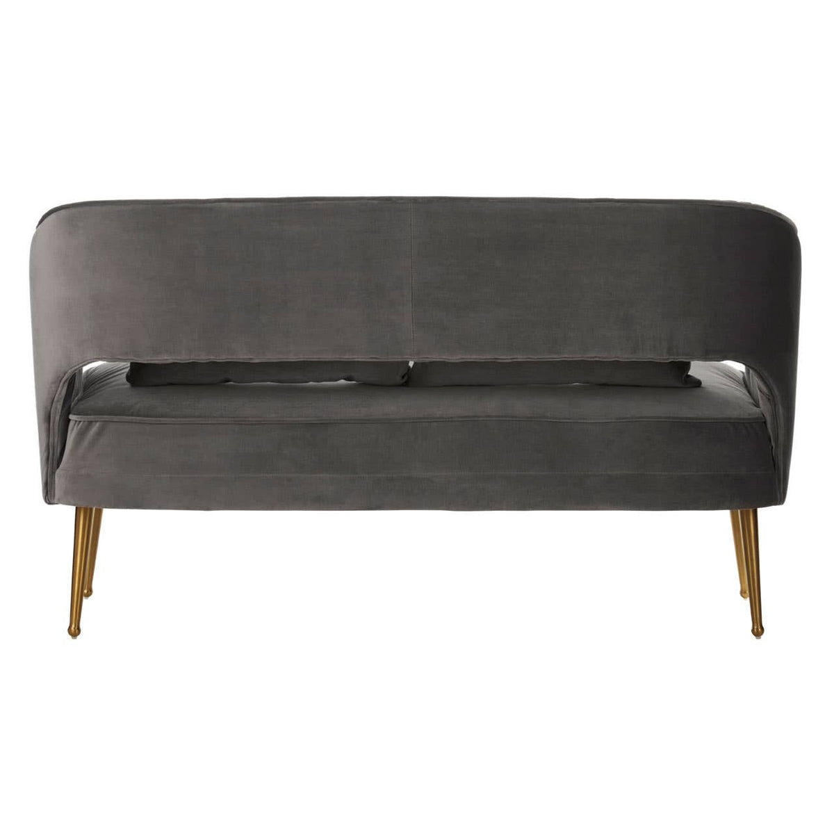 Hendricks Grey Velvet Sofa.