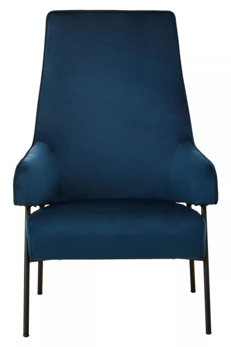 Henia Blue Velvet Chair.