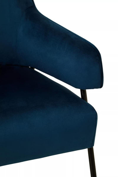 Noosa & Co. Living Henia Blue Velvet Chair House of Isabella UK