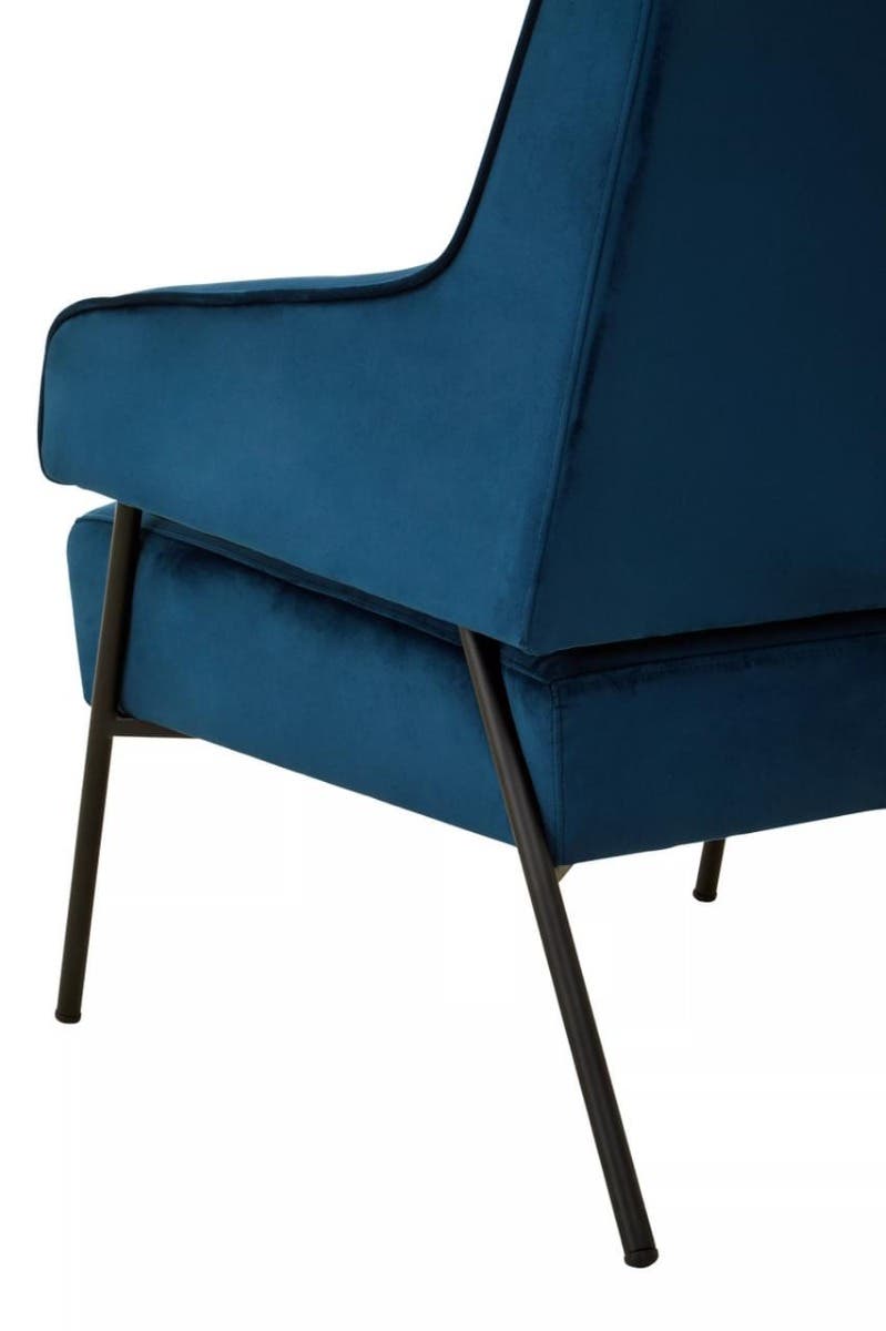Henia Blue Velvet Chair.