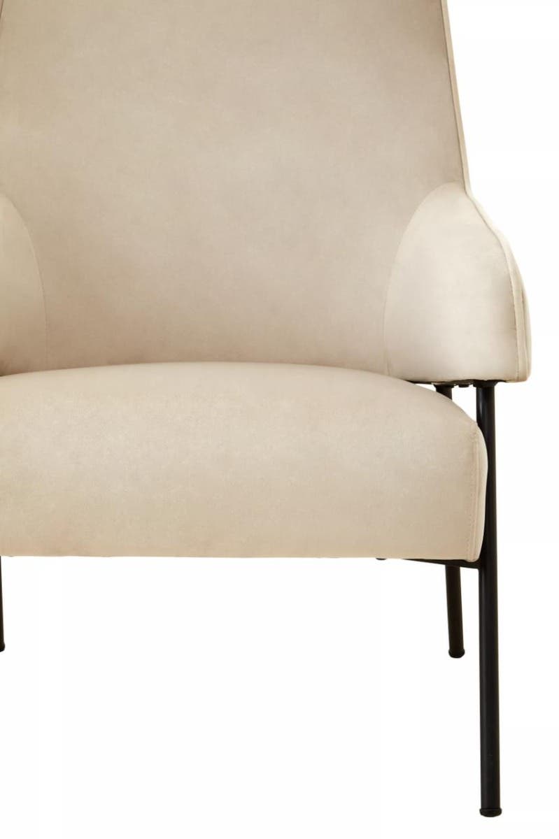 Henia Cream Velvet Chair.