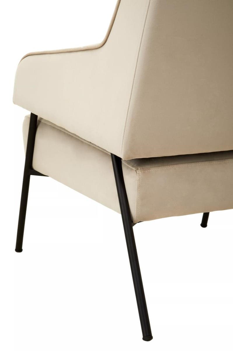 Henia Cream Velvet Chair.
