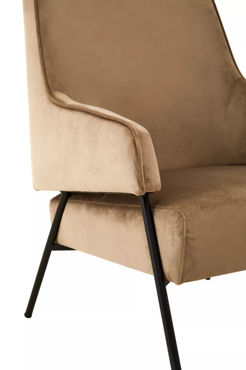 Henia Mink Velvet Chair.