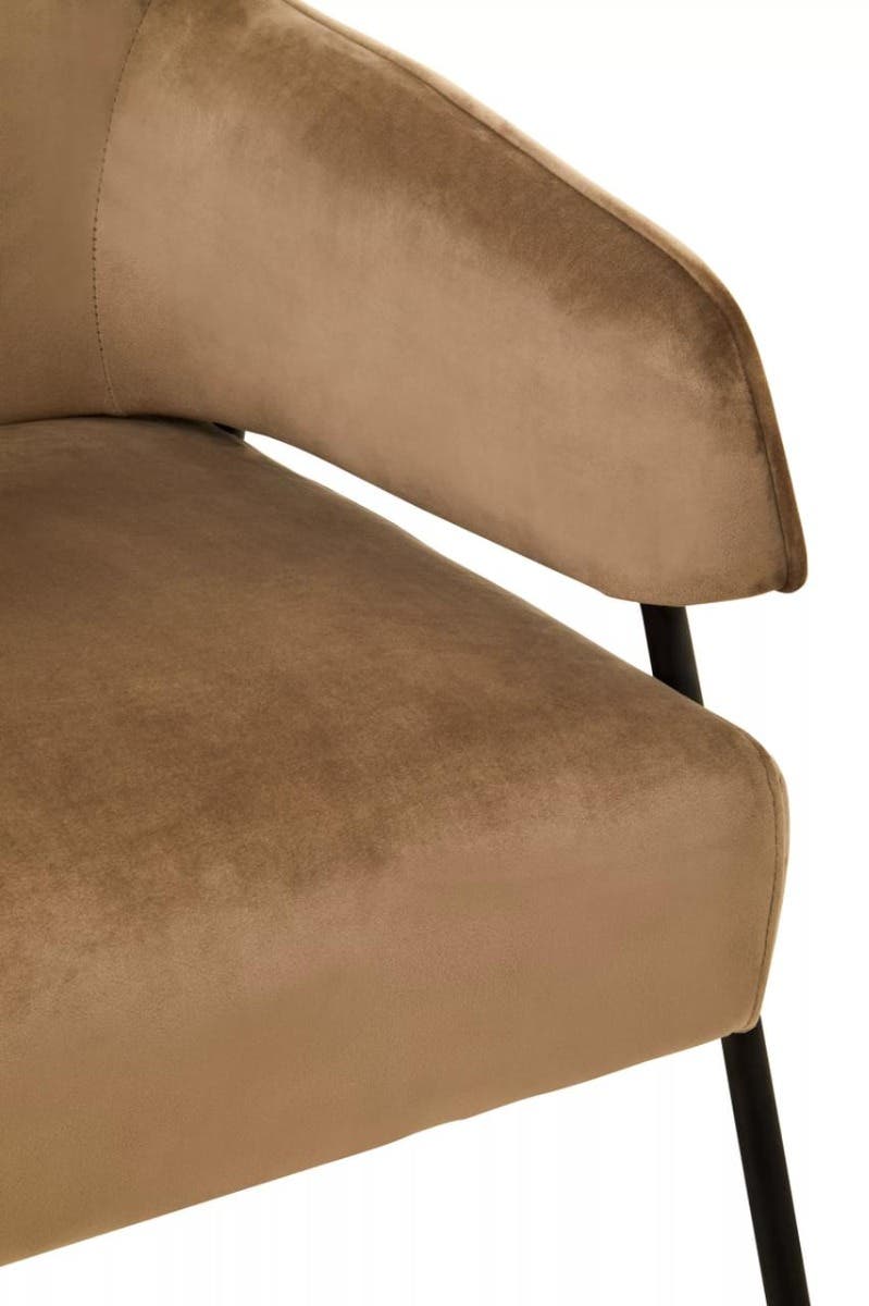 Henia Mink Velvet Chair.