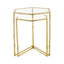Herber Set Of 2 Gold Finish Tables.