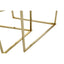 Herber Set Of 2 Gold Finish Tables.