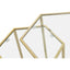 Herber Set Of 2 Gold Finish Tables.