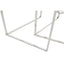Herber Set Of 2 Silver Finish Tables.