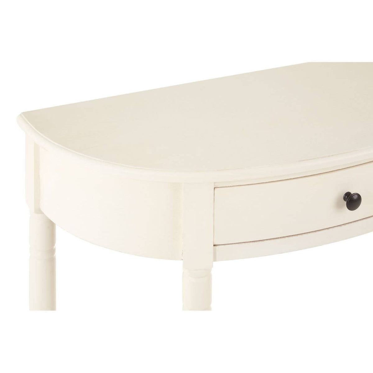 Heritage 1 Drawer Antique White Console Table.