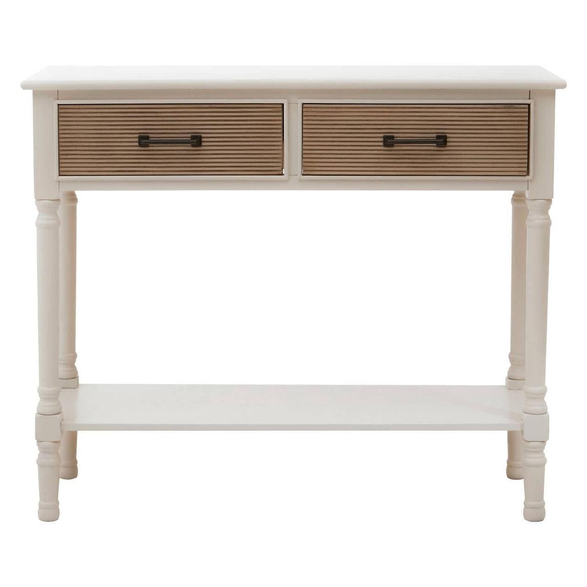 Heritage 2 Drawers Pearl White Console Table.