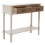 Heritage 2 Drawers Pearl White Console Table.
