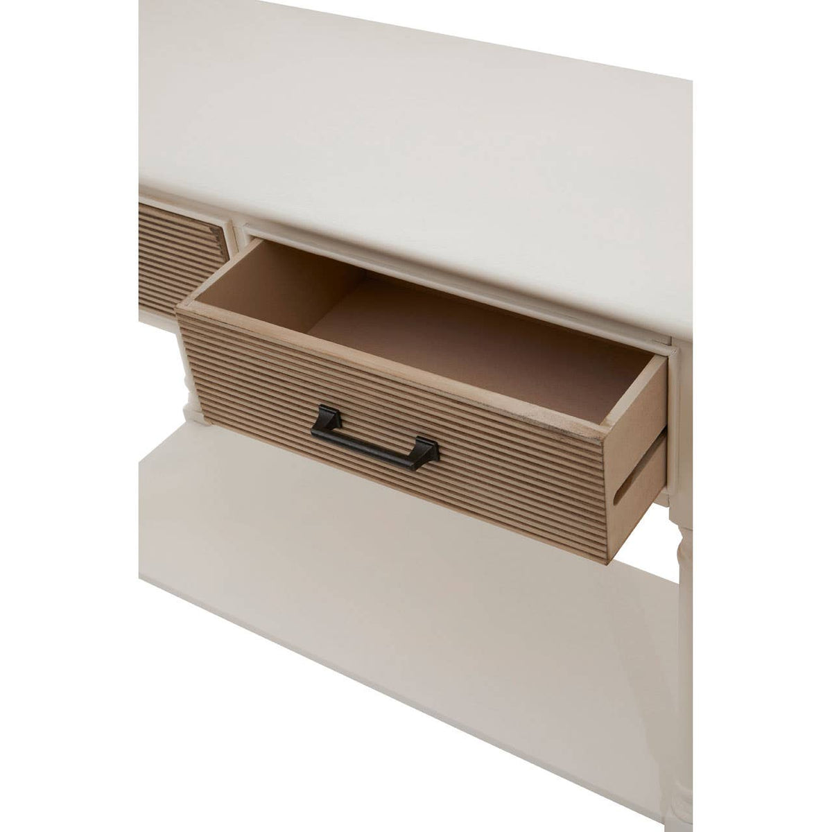 Heritage 2 Drawers Pearl White Console Table.