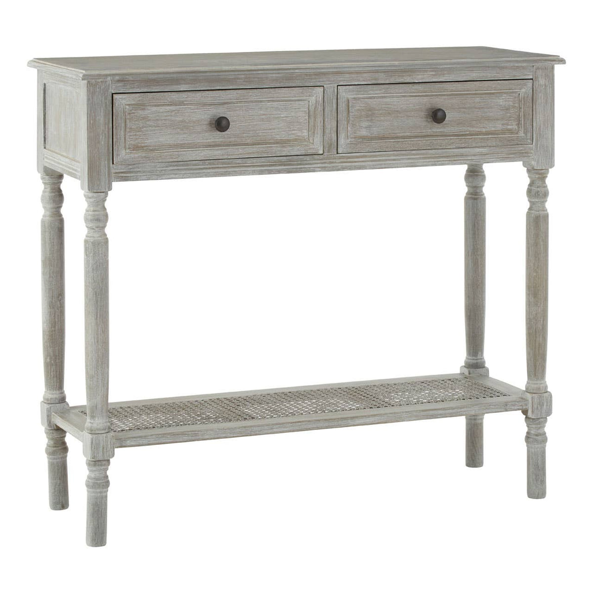 Heritage 2 Drawers Slate Grey Console Table.