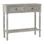 Heritage 2 Drawers Slate Grey Console Table.