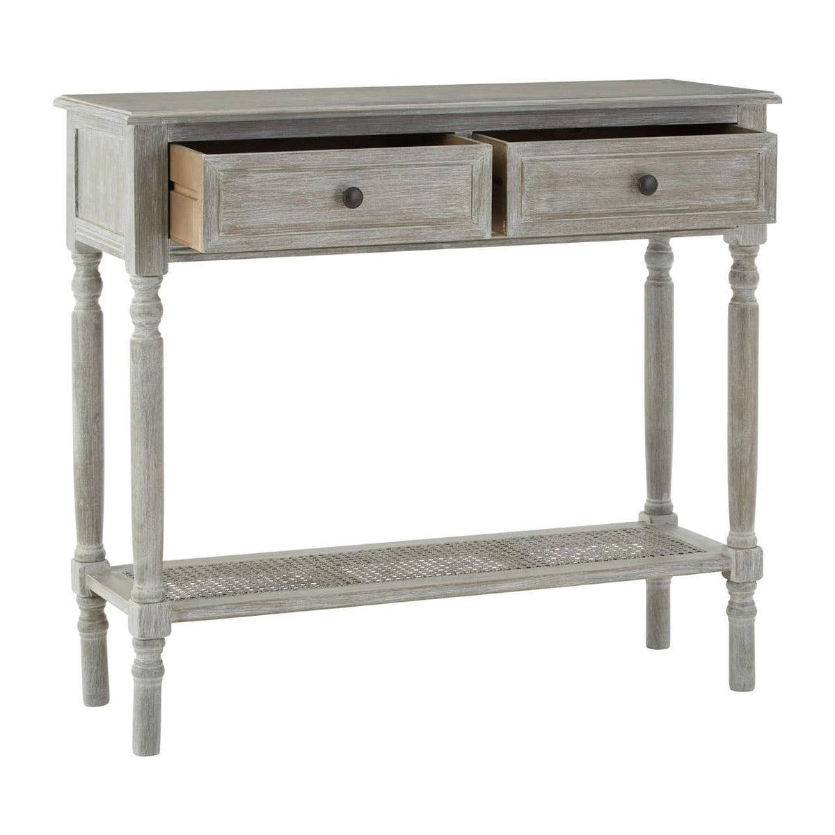 Heritage 2 Drawers Slate Grey Console Table.