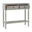 Heritage 2 Drawers Slate Grey Console Table.