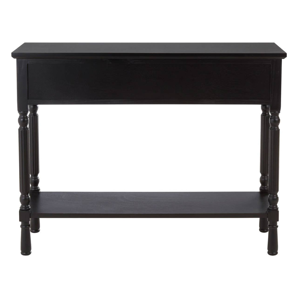 Heritage 3 Drawer Vintage Black Console Table.