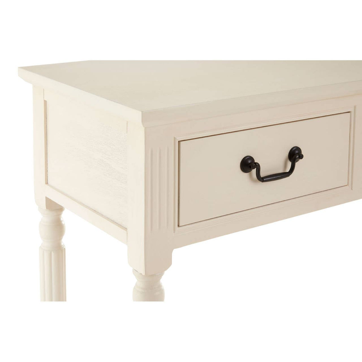 Heritage 3 Drawer White Console Table.