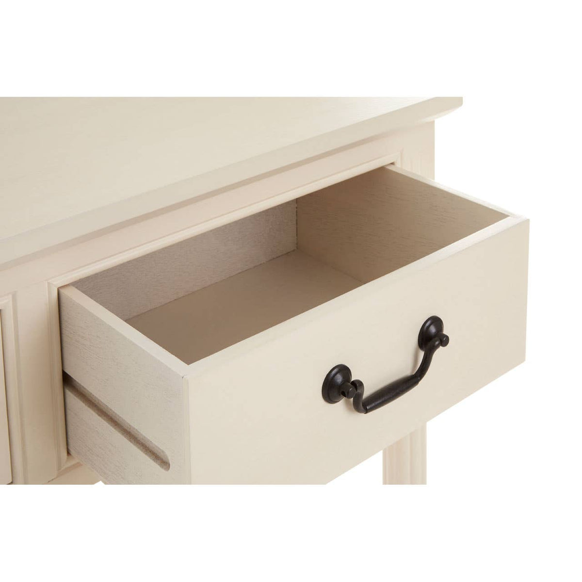 Heritage 3 Drawer White Console Table.