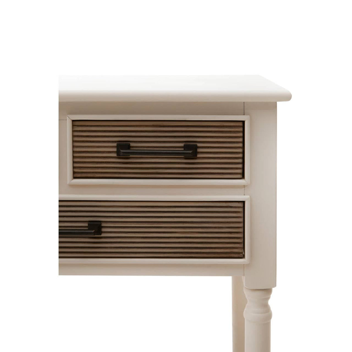 Heritage 3 Drawers Pearl White Console Table.