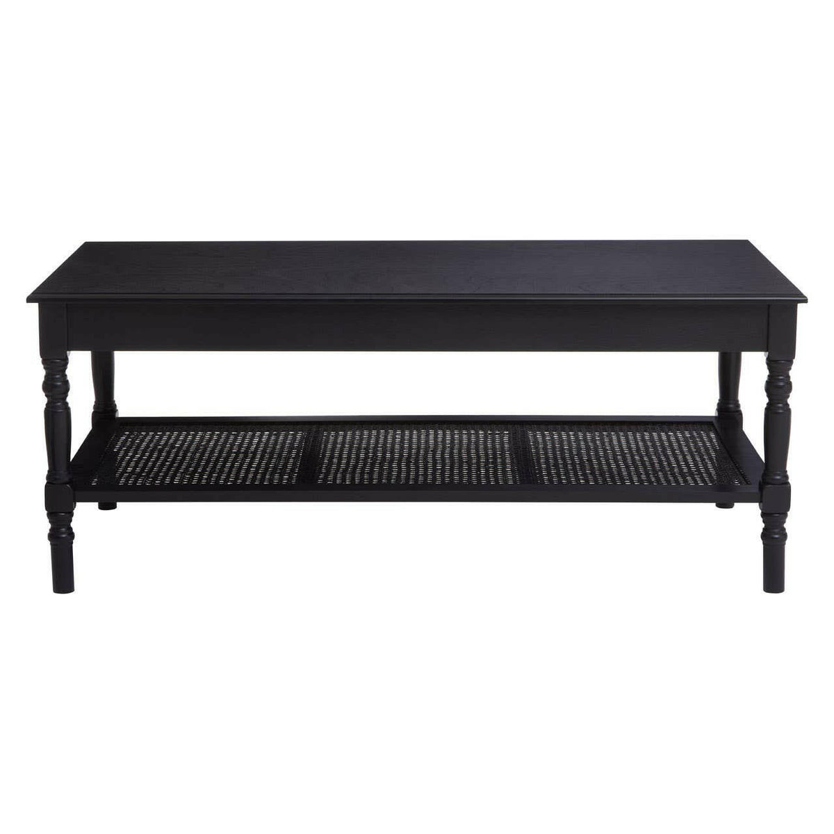 Heritage Pine Wood Black Coffee Table.