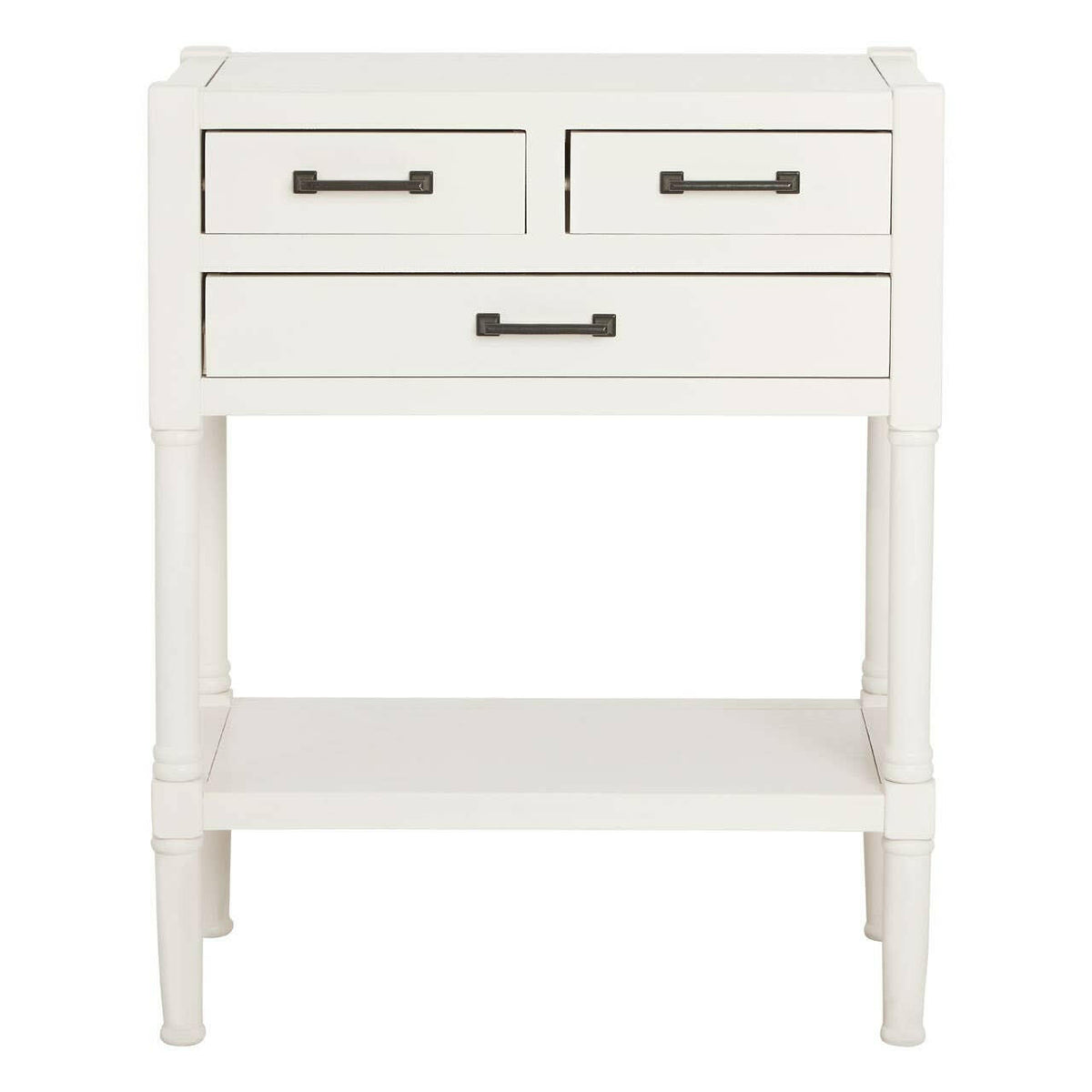 Heritage White Pearl Finish Console Table.