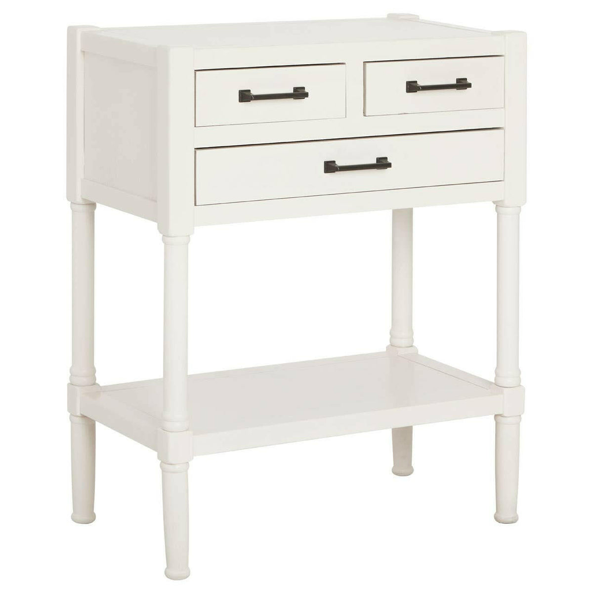 Heritage White Pearl Finish Console Table.