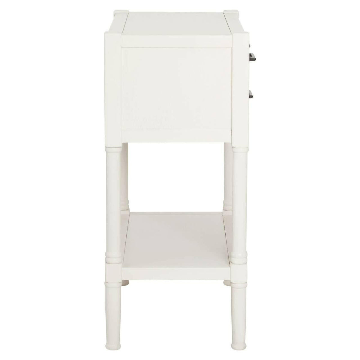 Heritage White Pearl Finish Console Table.