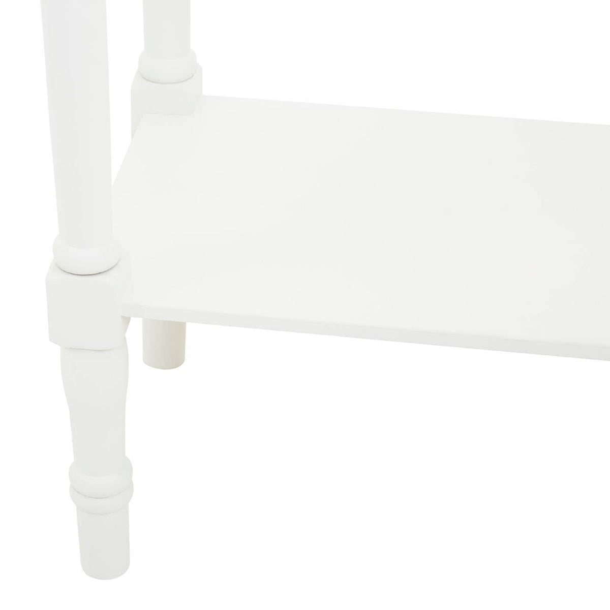 Heritage White Rectangular Console Table.
