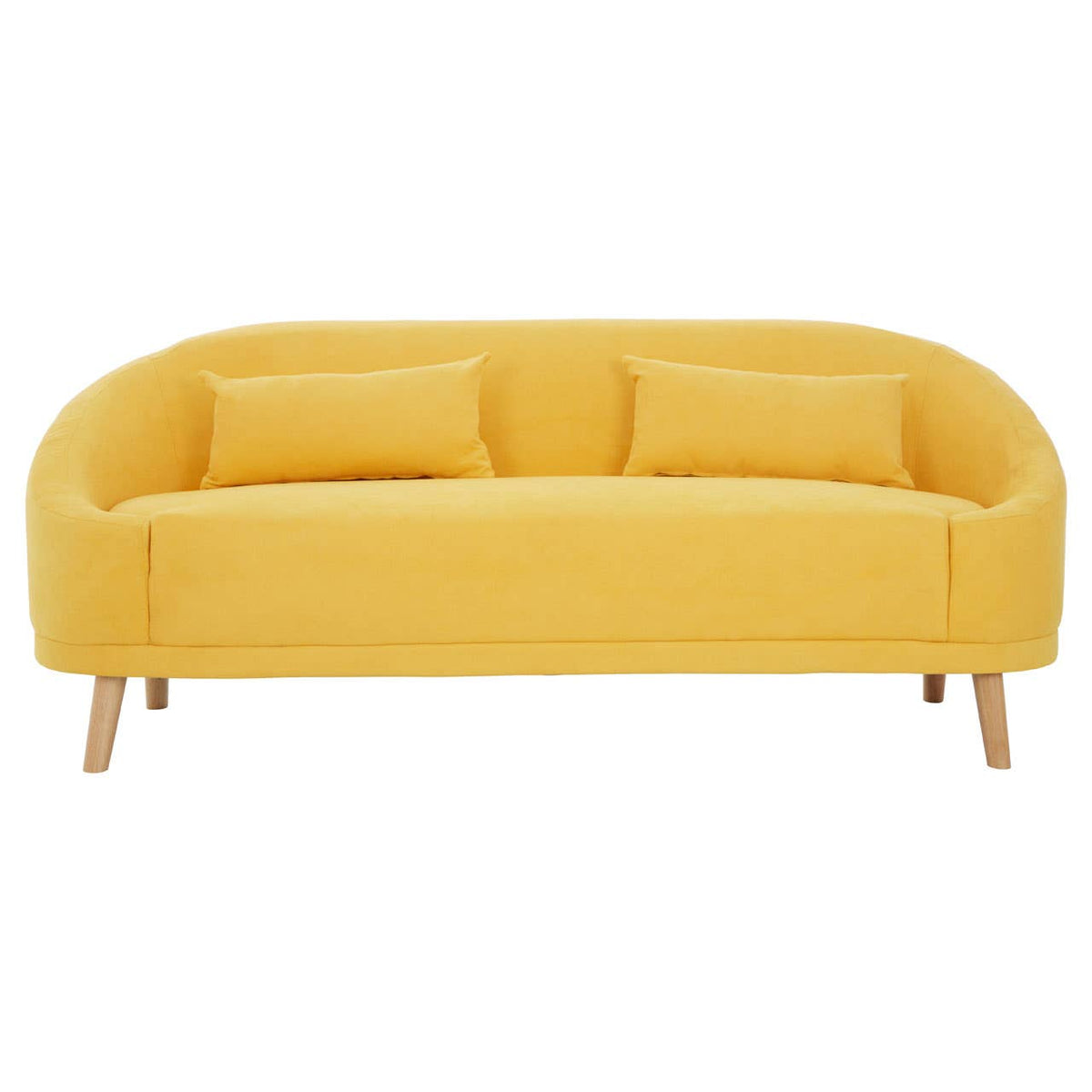 Holland Yellow Linen Sofa.