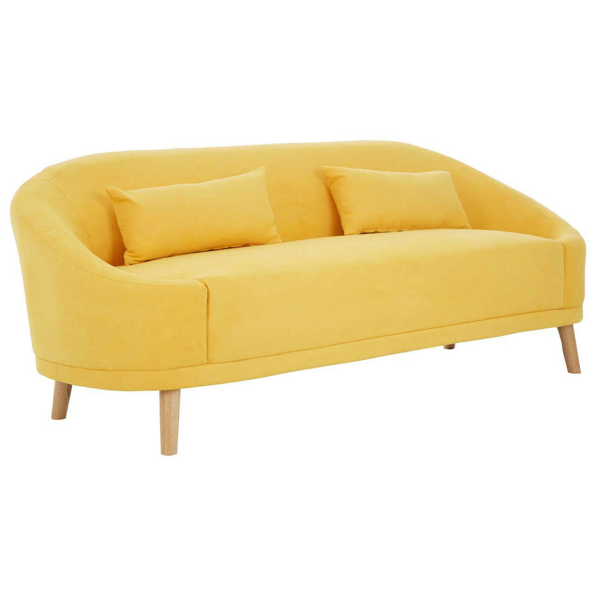 Holland Yellow Linen Sofa.