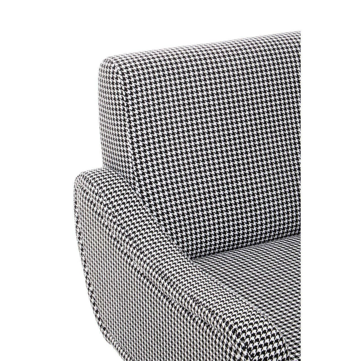 Holli White Checked Armchair.
