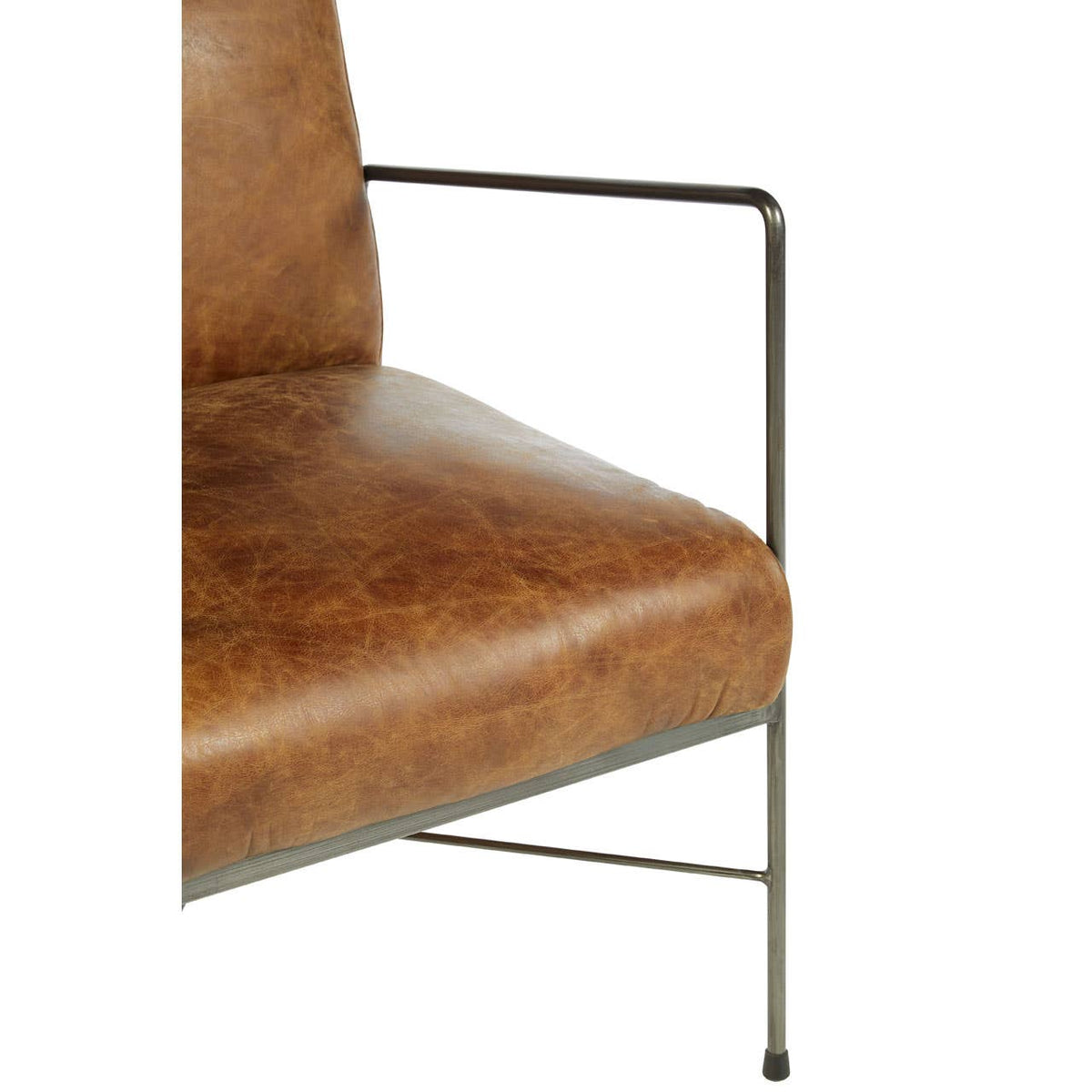 Hoxton Brown Leather Lounge Chair.
